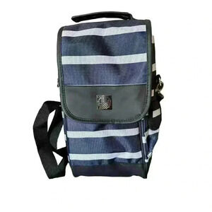 NWOT Savvy Outdoors Wine Tote Bag with Stemless Wine Glasses